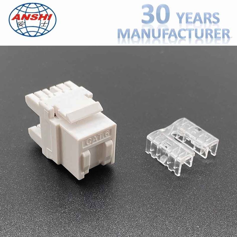 Network RJ45 Keystone Jack CAT5E CAT6 180 Degree UTP