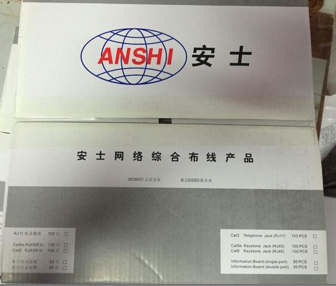 Cat5e Toolless Keystone Jack UTP Rj45 Punch Down Jack Color Customized