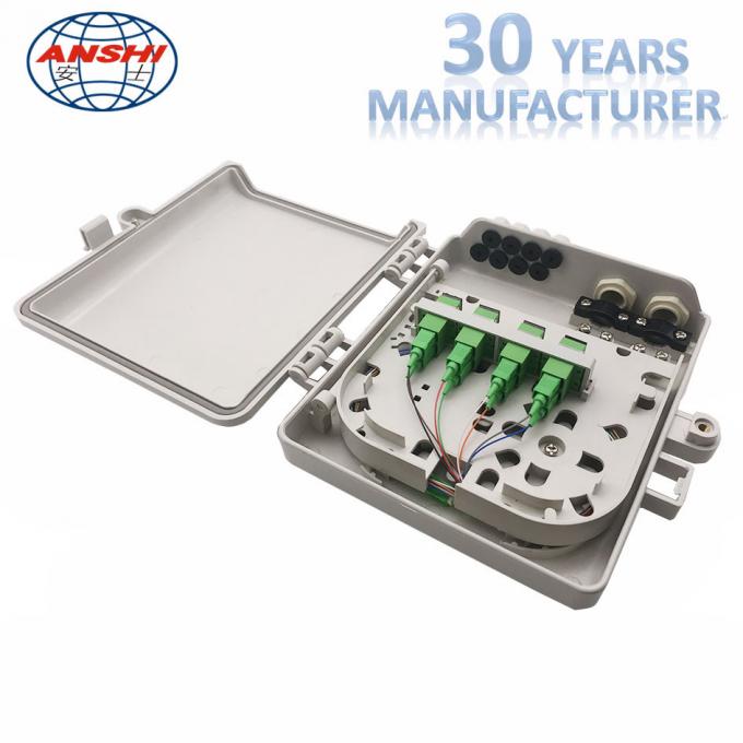 Waterproof Fiber Distribution Box Ip65 Protection 8 Core Sc Capacity