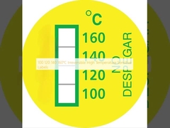 100 120 140 160℃ Irreversible High Temperature Sensitive Labels