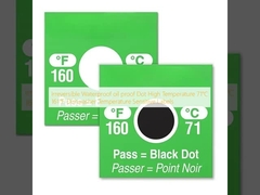 Irreversible Waterproof oil proof Dot High Temperature 71℃ 161℉ Dishwasher Temperature Sensitive Labels