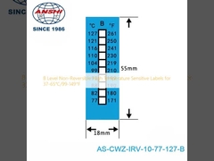 8 Level Non-Reversible High Temperature Sensitive Labels for 37-65℃/99-149℉