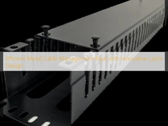 Efficient Metal Cable Management Rack with Innovative Latch Design