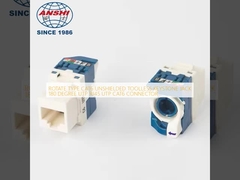 ROTATE TYPE CAT6 UNSHIELDED TOOLLESS KEYSTONE JACK 180 DEGREE UTP RJ45 UTP CAT6 CONNECTOR