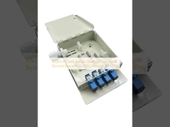 ANSHI 4 Cores Indoor Desktop Fiber Optic Terminal Box with SC/UPC Adapter for FTTH