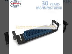 19 Inch Cable Side MDF Main Distribution Frame 100 Pairs Telephone Terminal Block