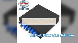 Fiber Optic Terminal Box 48 Port Easy Cable Management