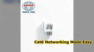 Easy Tool Free Cat6 Keystone Jack Installation