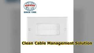 Clean Cable Management 86 Type Ethernet Wall Plate