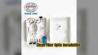 Compact Fiber Optic Wall Socket for FTTH Installation