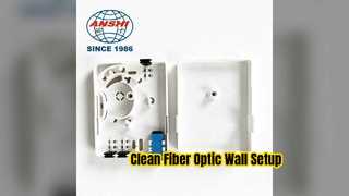 Compact Fiber Optic Wall Socket For Easy Home FTTH Setup