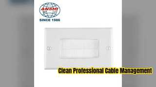 Clean Cable Management 86 Type Ethernet Wall Plate