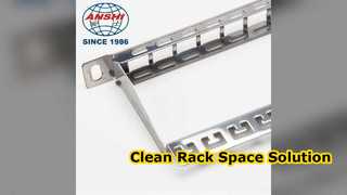 Compact 24 Port Patch Panel High Density Network Solution
