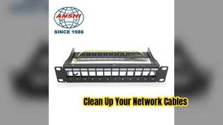 12 Port Cat6 Patch Panel Compact Network Solution