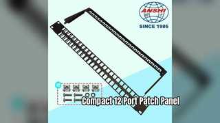 12 Port 10 Inch Patch Panel Compact Network Solution