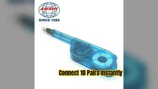 Fast 10 Pair Copper Cable Connector Tool No Strip Design