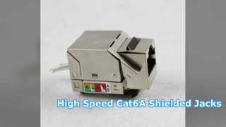 Professional Cat6A Shielded Keystone Jack for Fast Networks