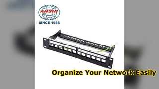 12 Port Cat6 Patch Panel Compact Network Solution