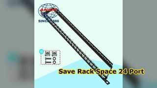 24 Port 0 5U Empty Patch Panel Space Saving Network Rack