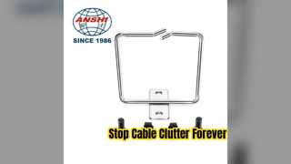 Durable Galvanized Steel Cable Management Ring for Racks