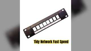 8 Port Cat6A Patch Panel for Network Clarity