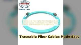 Traceable LC Fiber Optic Patch Cord for Data Centers