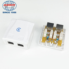 Double Port FTP Surface Mount Box CAT6 3U Gold Plating