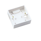 White Or Ivory Fiber Optic Faceplate , ABS / PC Material 2 Port Faceplate 86 * 86