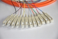 12 Cores Optical Fiber Patch Cord SC / UPC 1.5 Meter Fiber Optic Pigtail