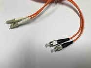 FC / UPC  LC / UPC Multimode Duplex Fiber Optic Cable 3.0mm For QSFP Devices