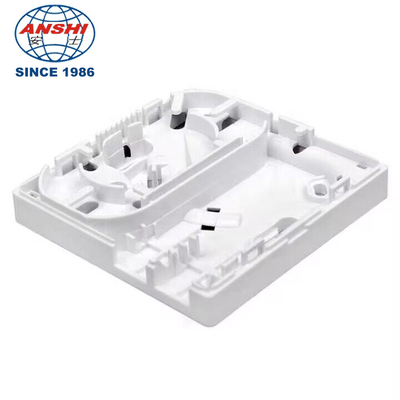 2 Port FTTH Faceplate Termination Box Socket Panel Optical Fiber Information Indoor Protection Box 86