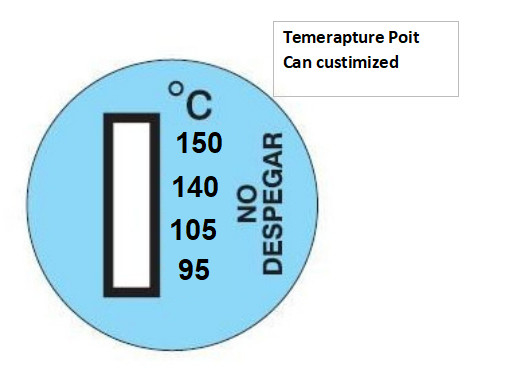Irreversible Temperature Indicator Strips 40-180C for Engine Monitoring