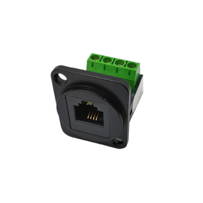 RJ45 D Type CAT5E UTP Keystone Jack Toolless Female Jack Panel Mount Telecommunications