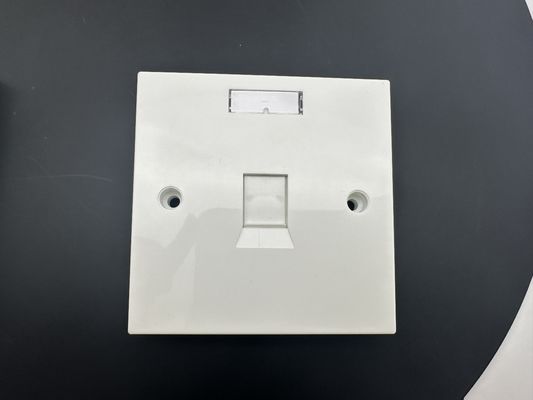 ANSHI British Style Flat 1 port 2 Port Faceplate RJ45 Frame 86*86MM