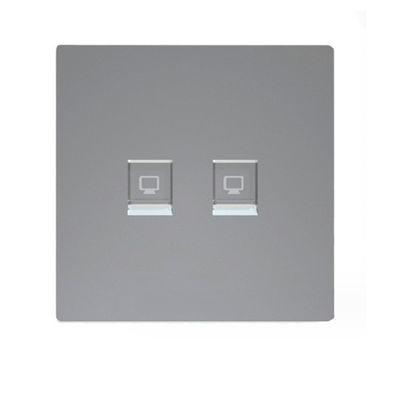 ANSHI 86 Type 2 ports Face plate with gold spraying & with Shutter