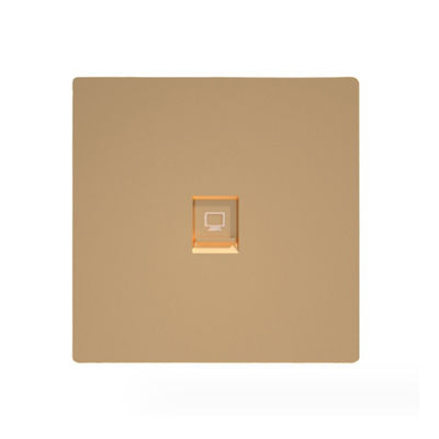 ANSHI 86 Type 2 ports Face plate with gold spraying & with Shutter
