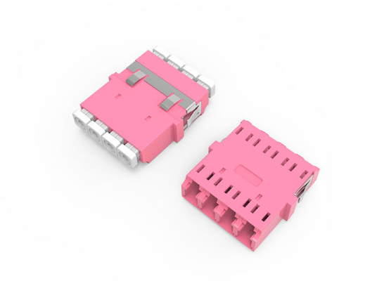 Fiber Optic Adapter LC APC UPC Flangeless Quad