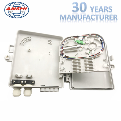 Outdoor Indoor 8 core Optical Fiber Distribution Box FAT Box with Pigtail or With PLC Splitter