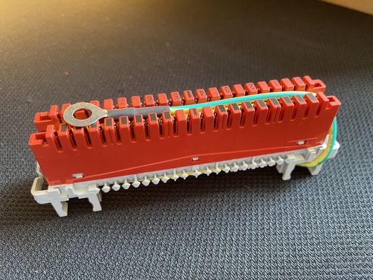 OEM ODM Krone Compatible Grounding Module 10 Pair Disconnection Module  IDC Telecom MDF Distribution