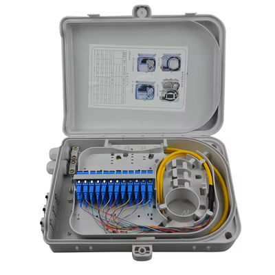 FTTH FAT Box Fiber Distribution Box 16 Cores 24 Core 330 * 225 * 90 Light Weight / Small Size