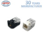 Ivory Cat5e RJ45 Punch Down Jack / ABS Toolless Keystone Jack Gold Plating