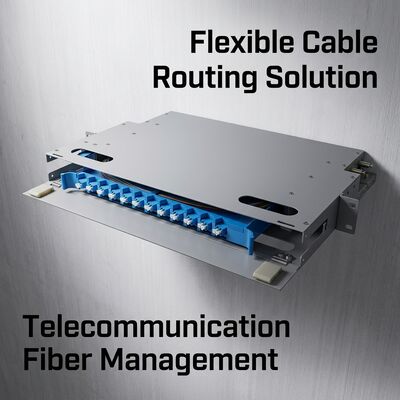 ODF Optical Distribution Frame 24 Cores Rotatary For Telecommunications