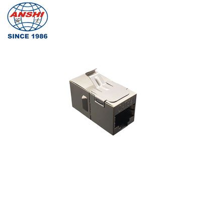 Cat5e Shielded Keystone Jack with Straight Through RJ45 Port for Stable Data Transmission