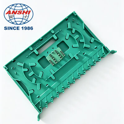 24 Core Integrated Fiber Splice Tray SC FC Connector, Telecom Grade 24C ODF Splice Tray, Fiber Optic Splice Tray Without Jumper