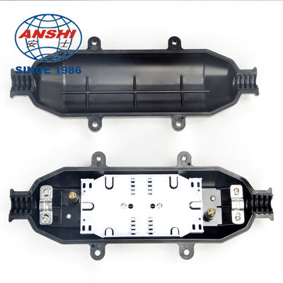 Mini Aerial Fiber Splice Closure 1 In 1 Out, 12/24 Core Optical Cable Joint Box, Fiber Splicing Maintenance Enclosure