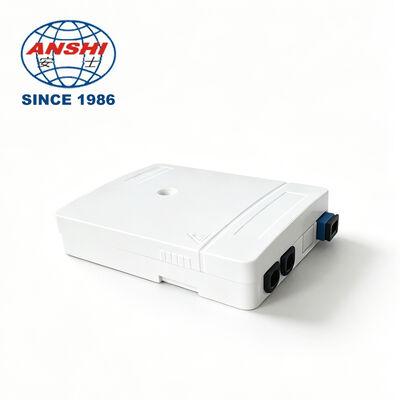 Fiber Optic Wall Socket 1-Core Mini FTTH Invisible Optical Patch Panel Terminal Box for 3G and 4G Networks