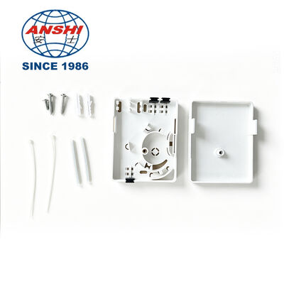 Mini FTTH Invisible 1-Core Optical Patch Panel Terminal Box Fiber Optic Wall Socket for 3G & 4G Networks