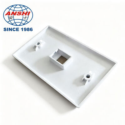US Standard 1 to 6 Gang Wall Plate, ABS Flame Retardant Network Outlet Faceplate Cover