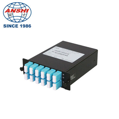 24F OM4 MPO/MTP Cassette Type A 2 MPO-12 to 12*LC Duplex FHD LGX Low Loss FS Panduit Compatible 40G/100G Data Center