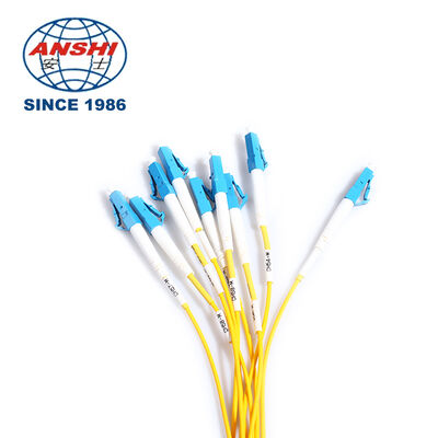 LC UPC Connector ABS BOX Type 1x8 Fiber Optic PLC Splitter High Quality Cable Type Optical PLC Splitter